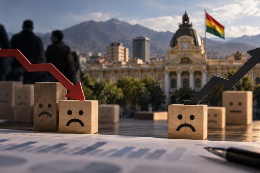 Baja su aprobación. Sube el pesimismo